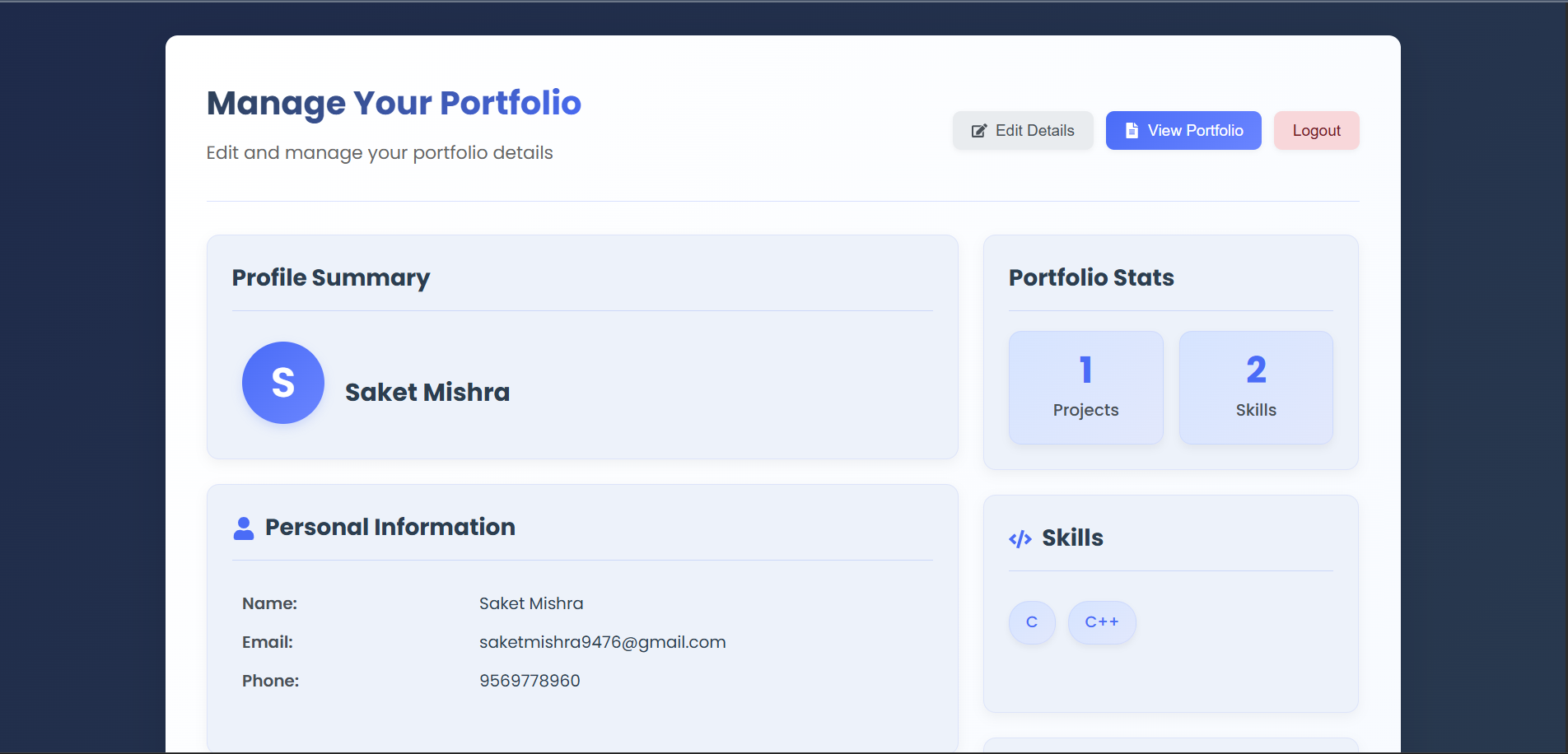 Portfolio Generator