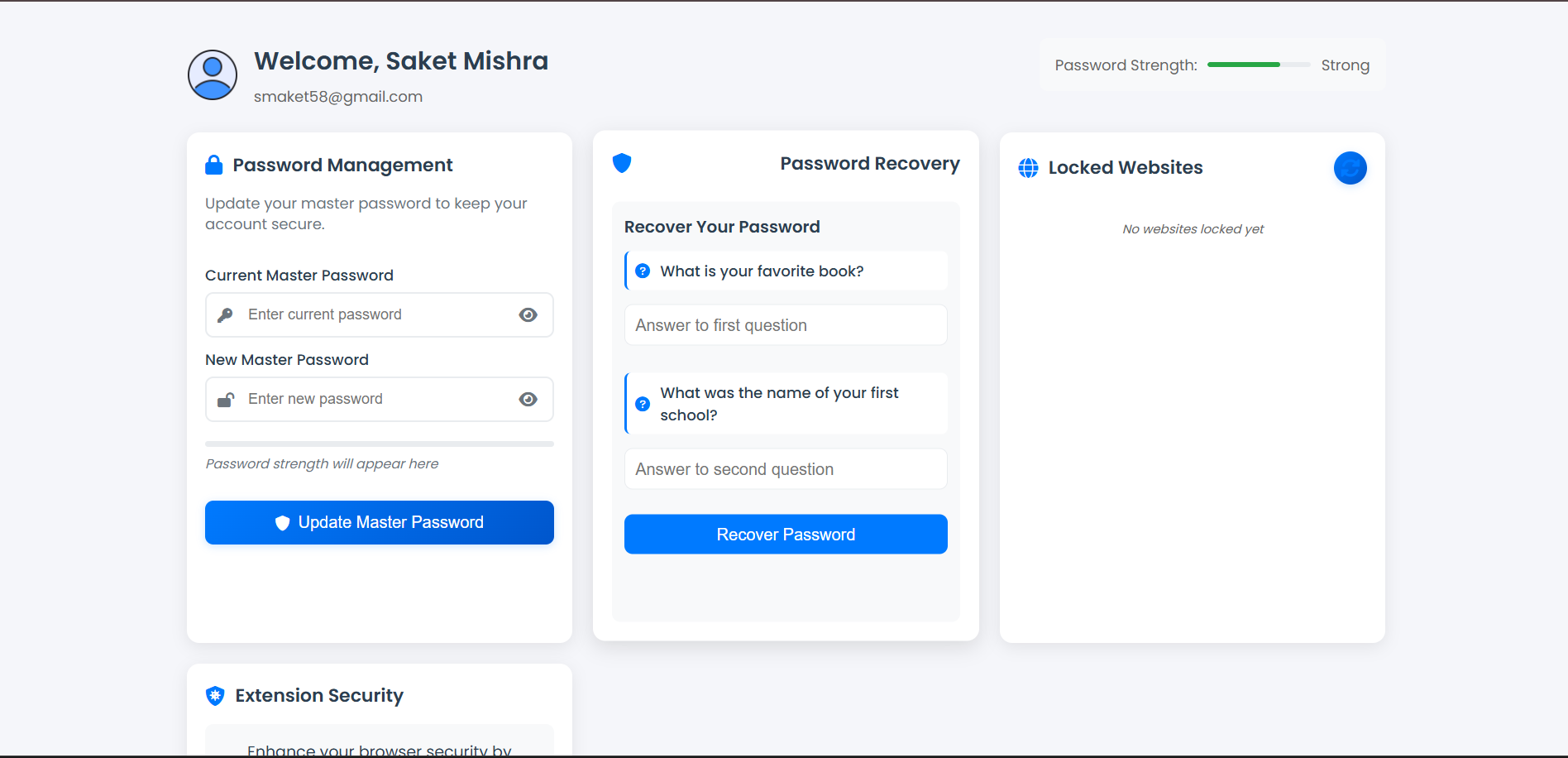 Svalinn Chrome Extension